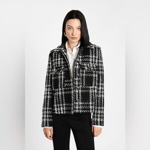 Imperial Black and White Tweed Jacket